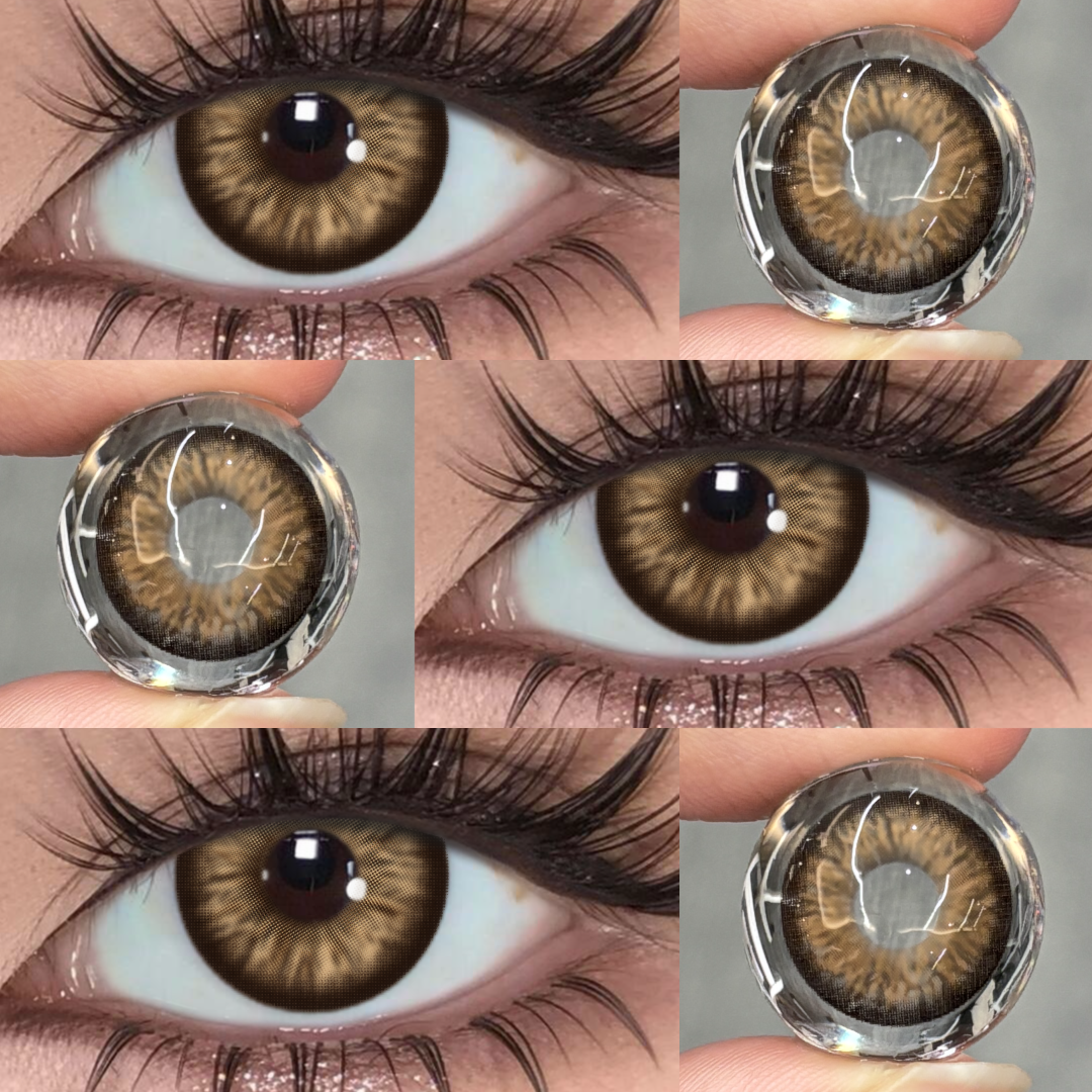Aetheris Brown - 1 Year, 2 lenses Colored Contacts - Gleglow