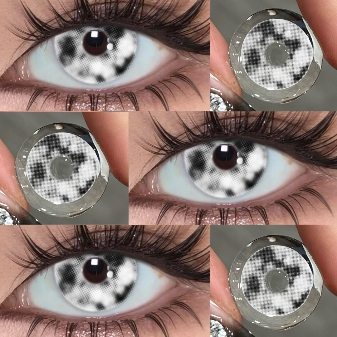 Blood Cell Black - 1 Year, 2 lenses Colored Contacts - Gleglow
