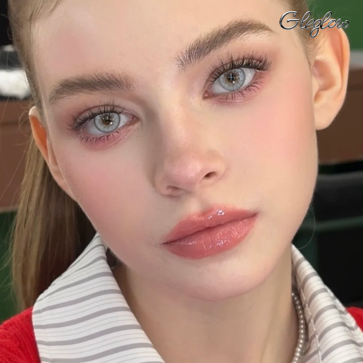 Lunis Grey - 1 Year, 2 lenses Colored Contacts - Gleglow