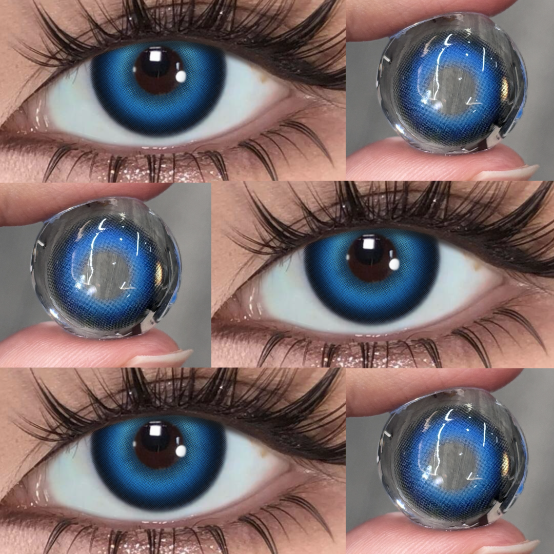 Lapis Blue - 1 Year, 2 lenses Colored Contacts - Gleglow