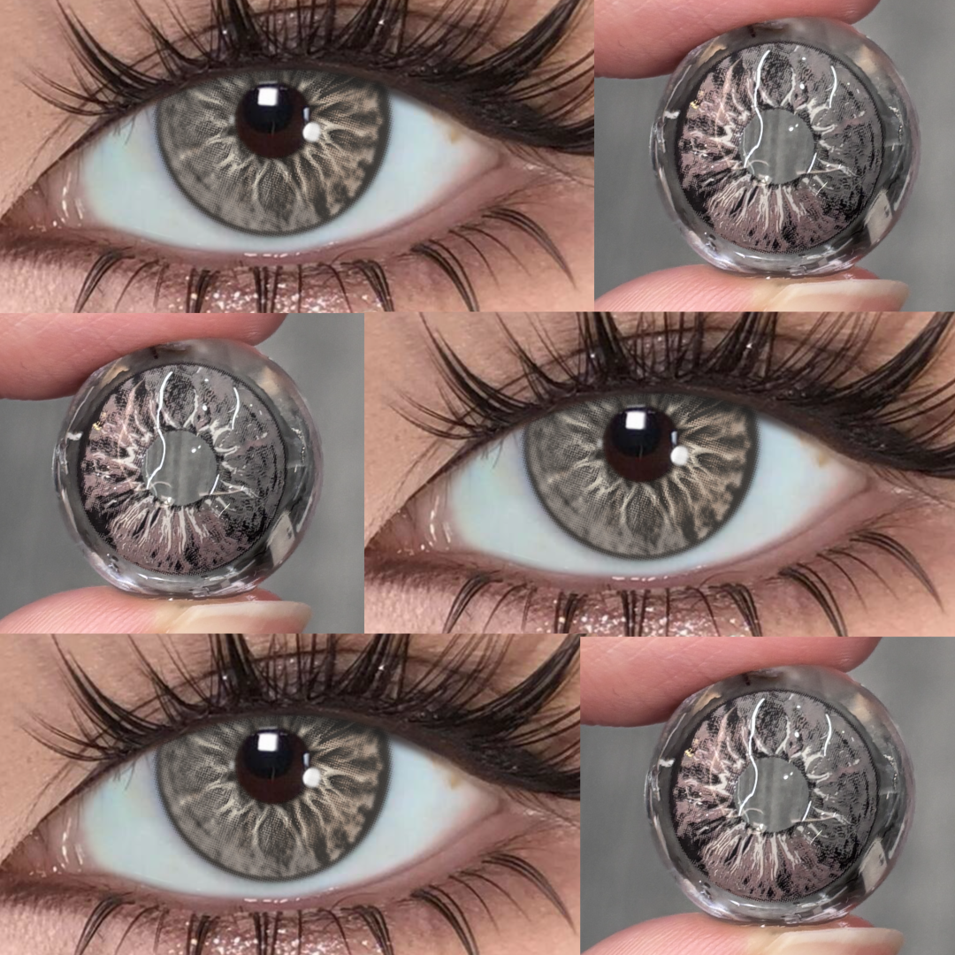 Serenor Grey - 1 Year, 2 lenses Colored Contacts - Gleglow