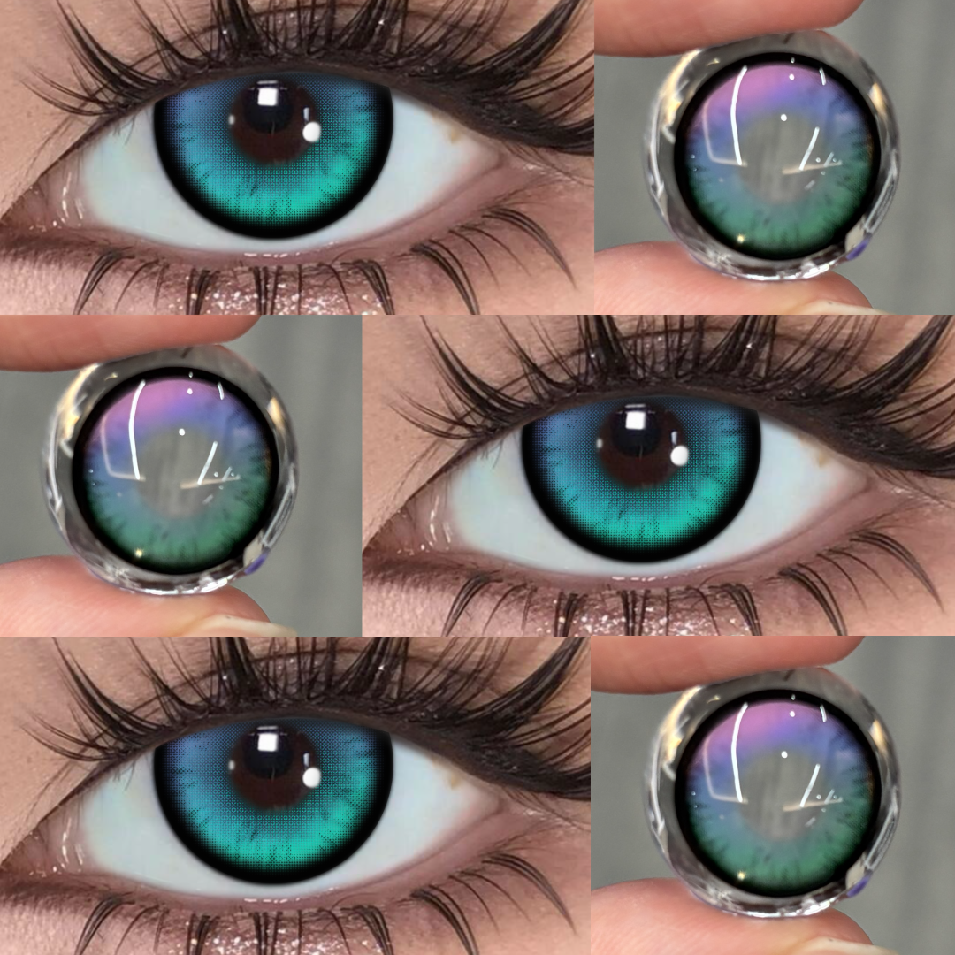 Mystara Green - 1 Year, 2 lenses Colored Contacts - Gleglow