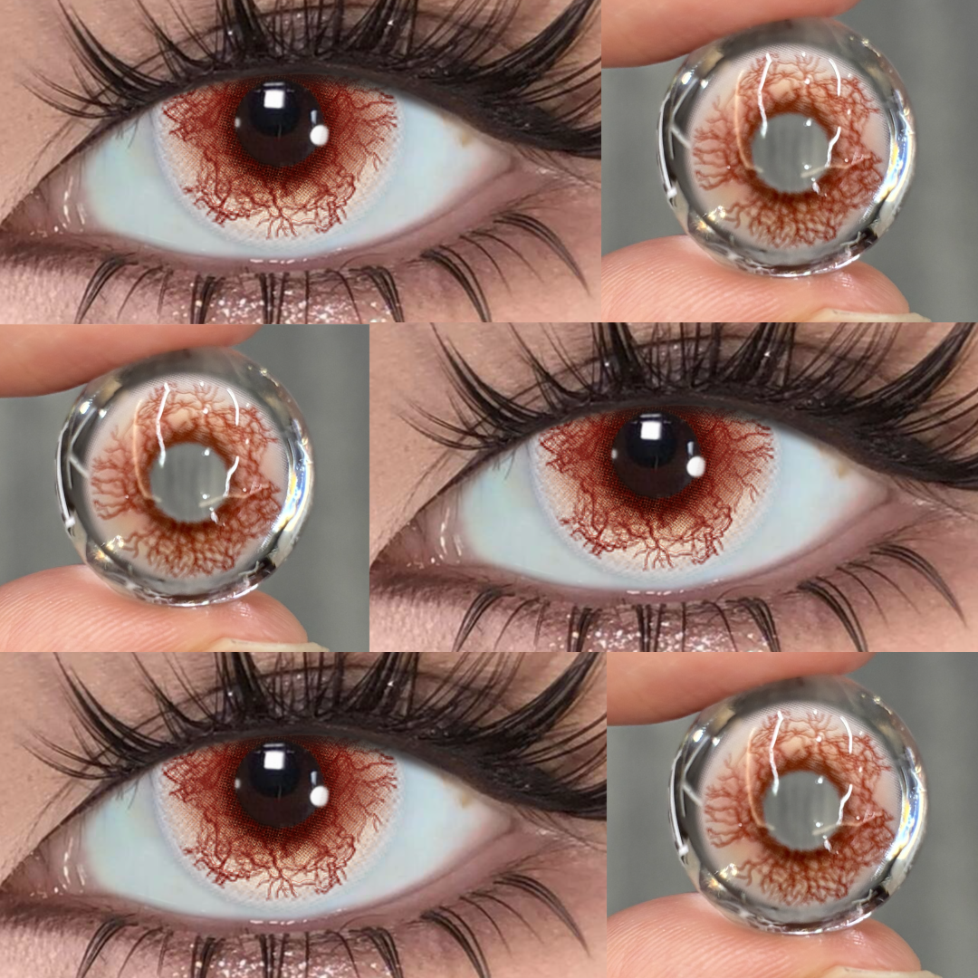 Gemmure Brown - 1 Year, 2 lenses Colored Contacts - Gleglow