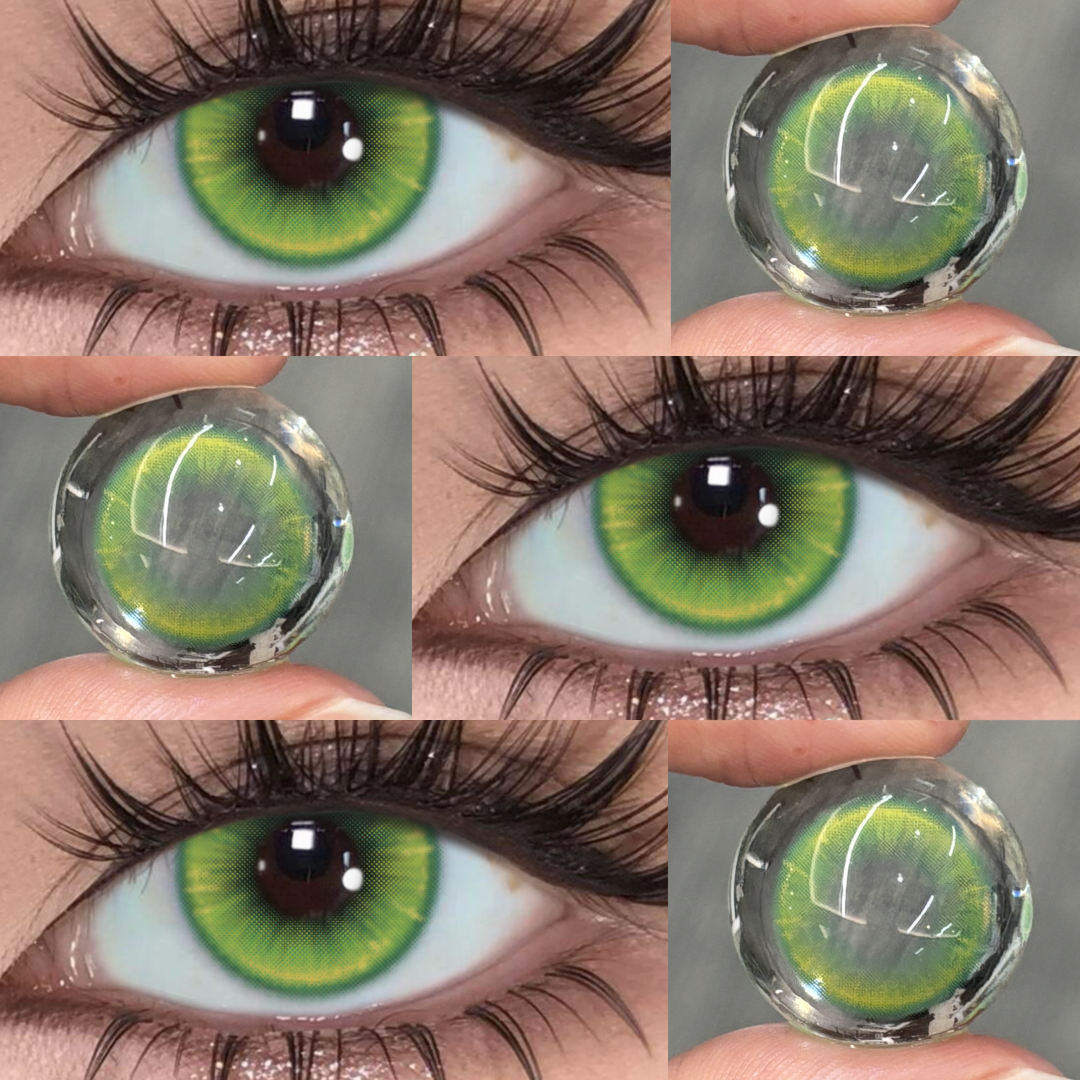 Juvela Green - monthly, 2 lenses Colored Contacts - Gleglow