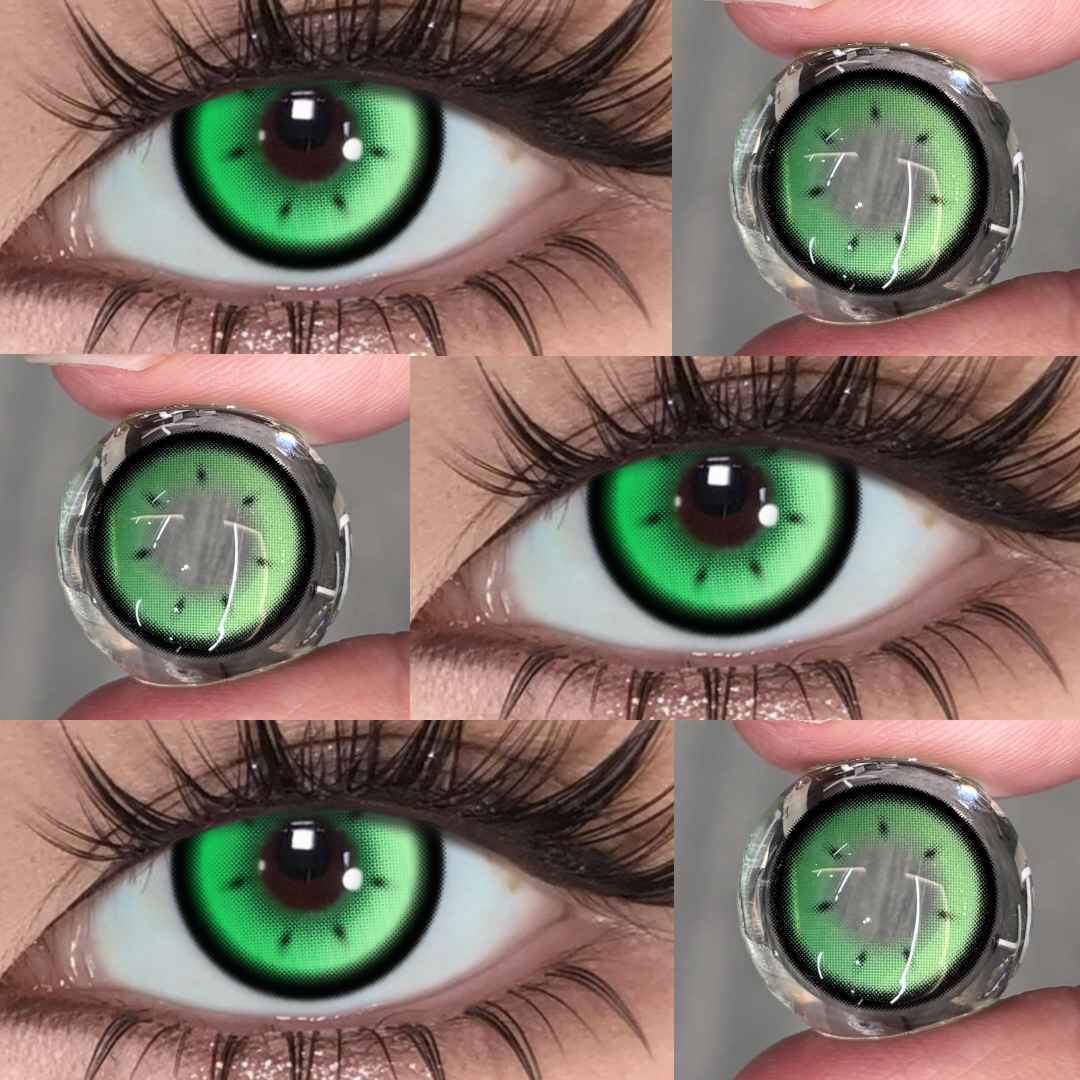 Rhapsody Green - 1 Year, 2 lenses Colored Contacts - Gleglow