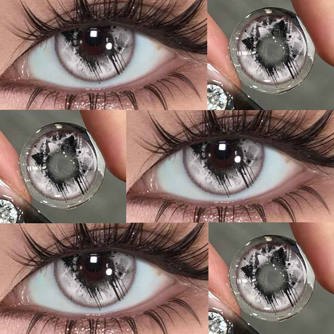 Butterfly Petal White - 1 Year, 2 lenses Colored Contacts - Gleglow