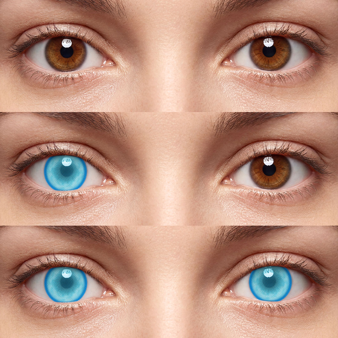 Paradise Blue - monthly, 2 lenses