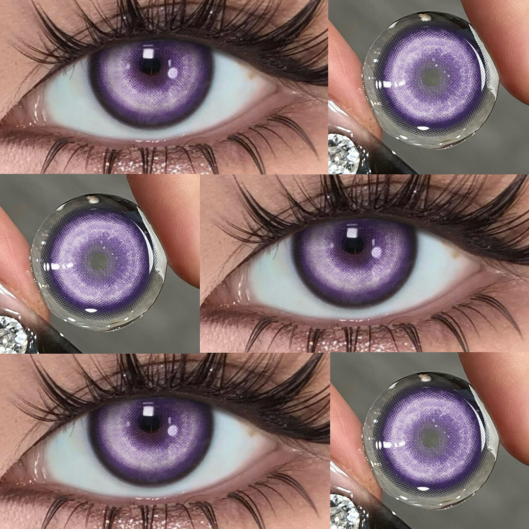 Selene Purple - 1 Day, 2 lenses Colored Contacts - Gleglow