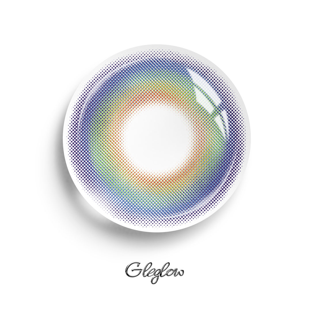 Heartglow Violet - 1 Year, 2 lenses Colored Contacts - Gleglow