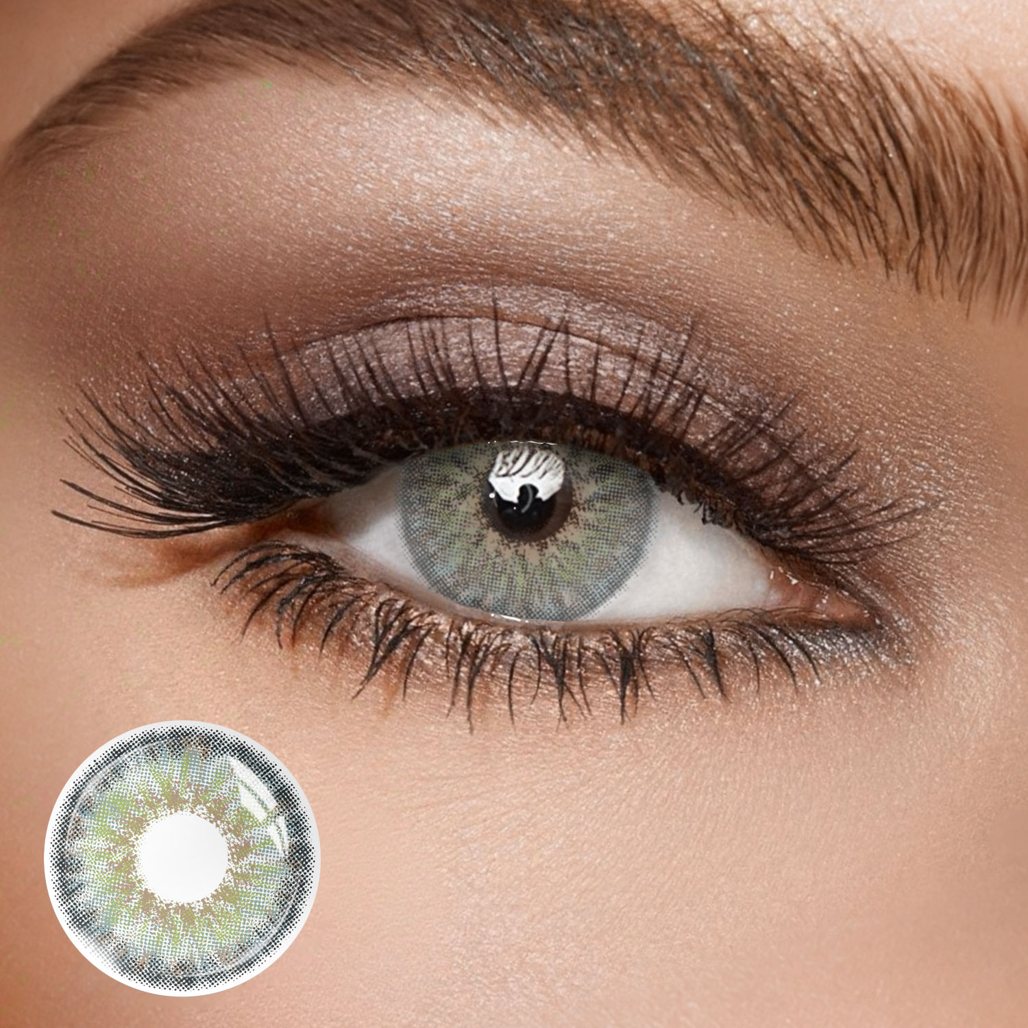 Pro Petite Iris Grey Green - 1 Year, 2 lenses