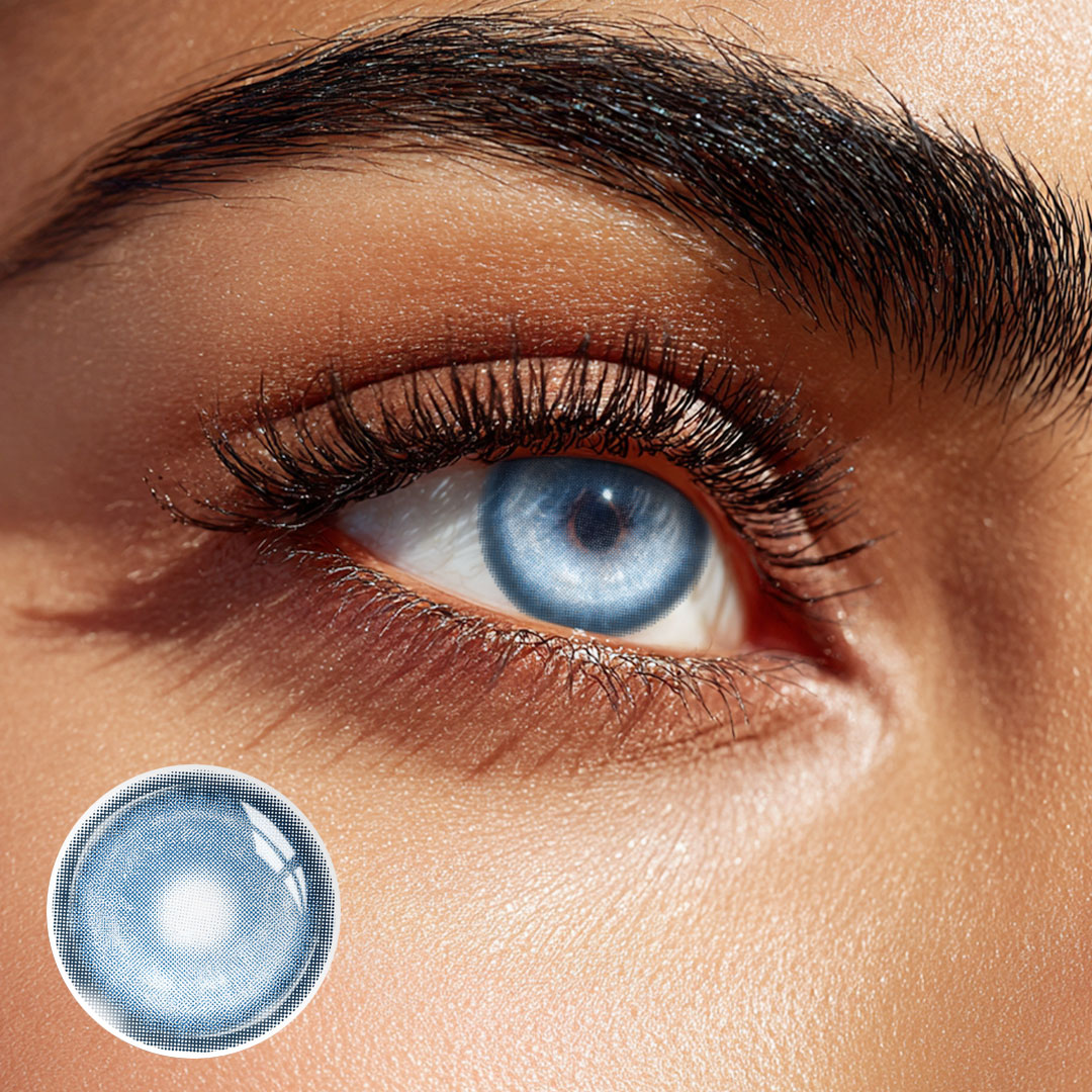 Selene Blue - 1 Day, 2 lenses Colored Contacts - Gleglow