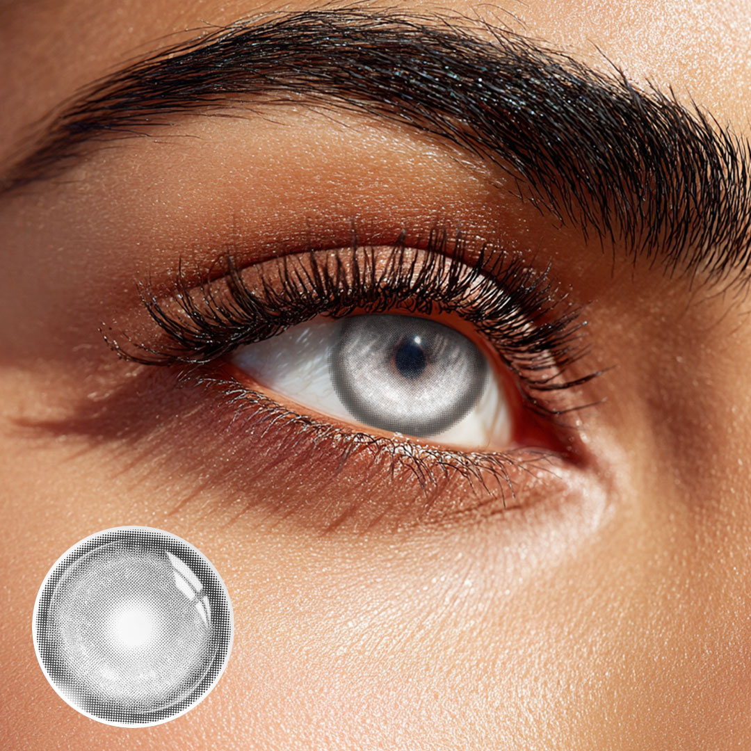 Selene Grey - 1 Day, 2 lenses Colored Contacts - Gleglow