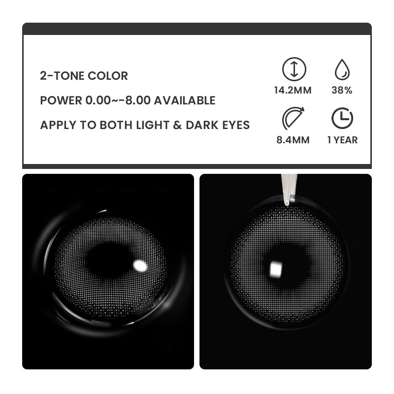 Soft Melody Grey - 1 Year, 2 lenses