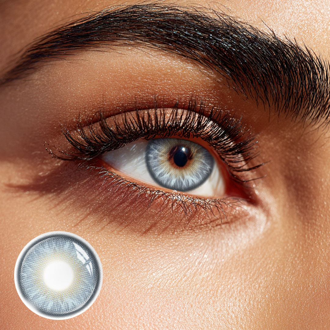 Topaz Verse Blue - 1 Year, 2 lenses Colored Contacts - Gleglow