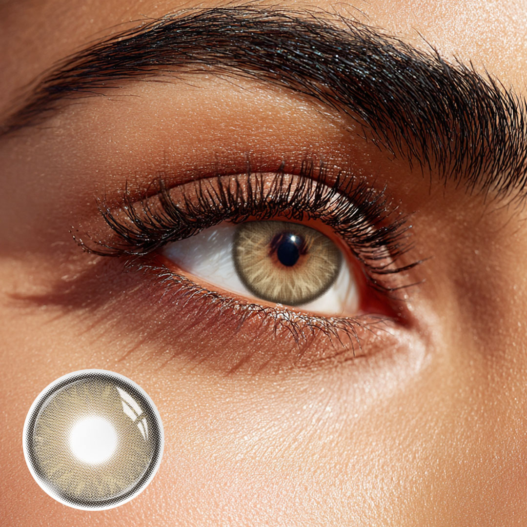 Topaz Verse Brown - 1 Year, 2 lenses Colored Contacts - Gleglow