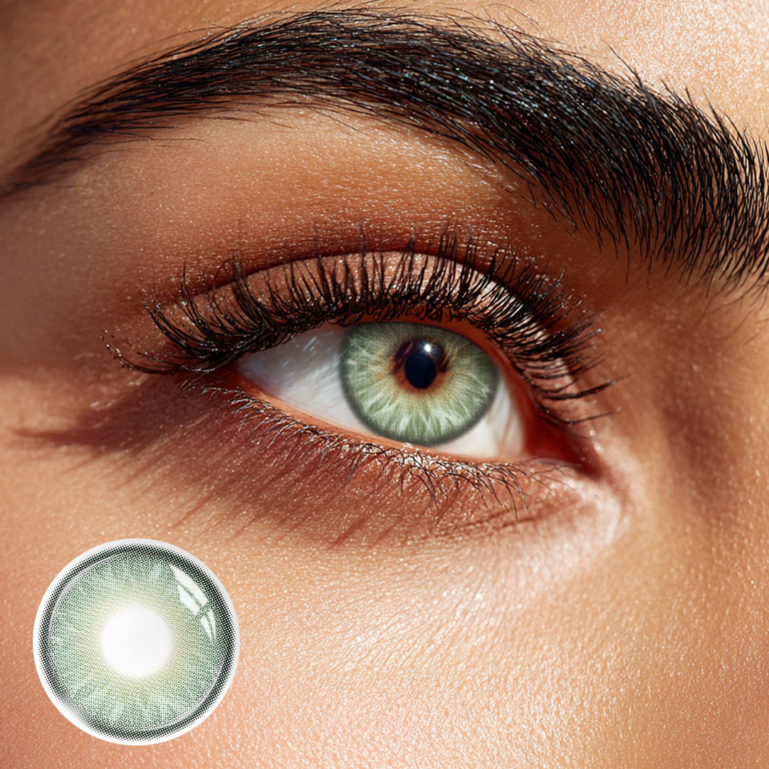 Topaz Verse Green - 1 Year, 2 lenses Colored Contacts - Gleglow