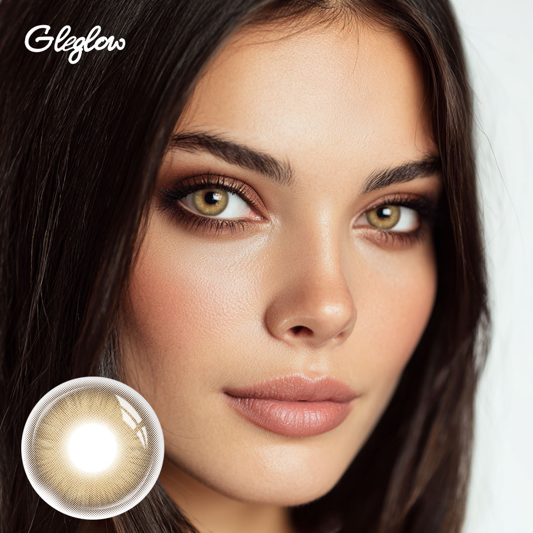 Chroma Brown - 1 Year, 2 lenses Colored Contacts - Gleglow