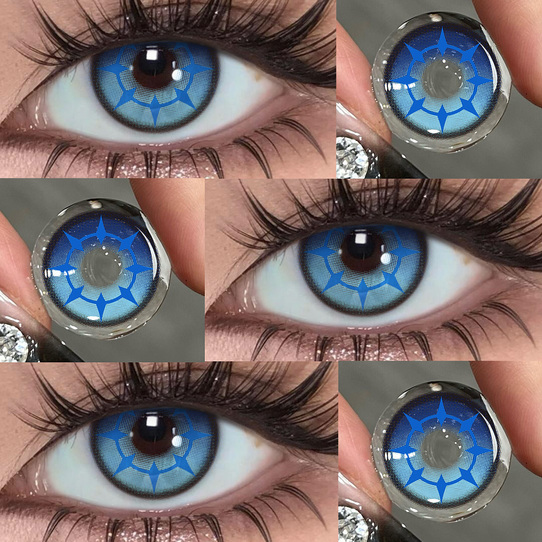 Vell Blue - 1 Year, 2 lenses Colored Contacts - Gleglow