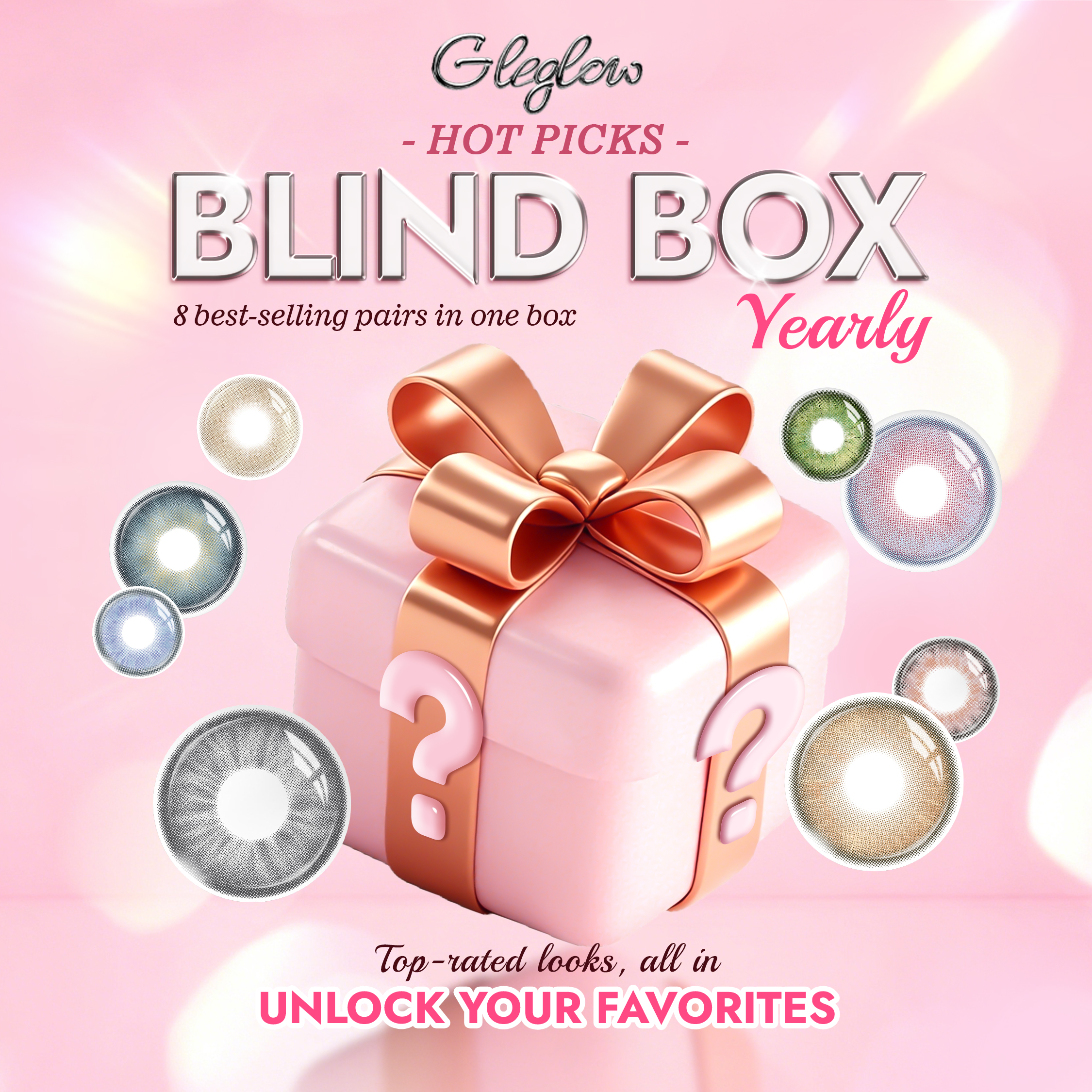 Gleglow Best Picks Blind Box | 8 Pairs, 1 Year