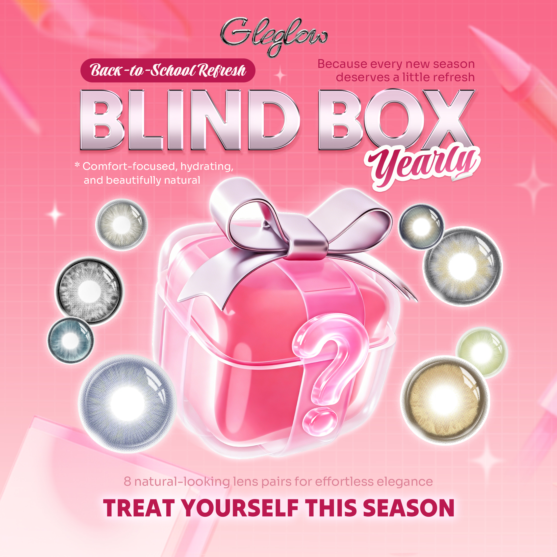Gleglow Back-to-School Blind Box | 8 Pairs, 1 Year