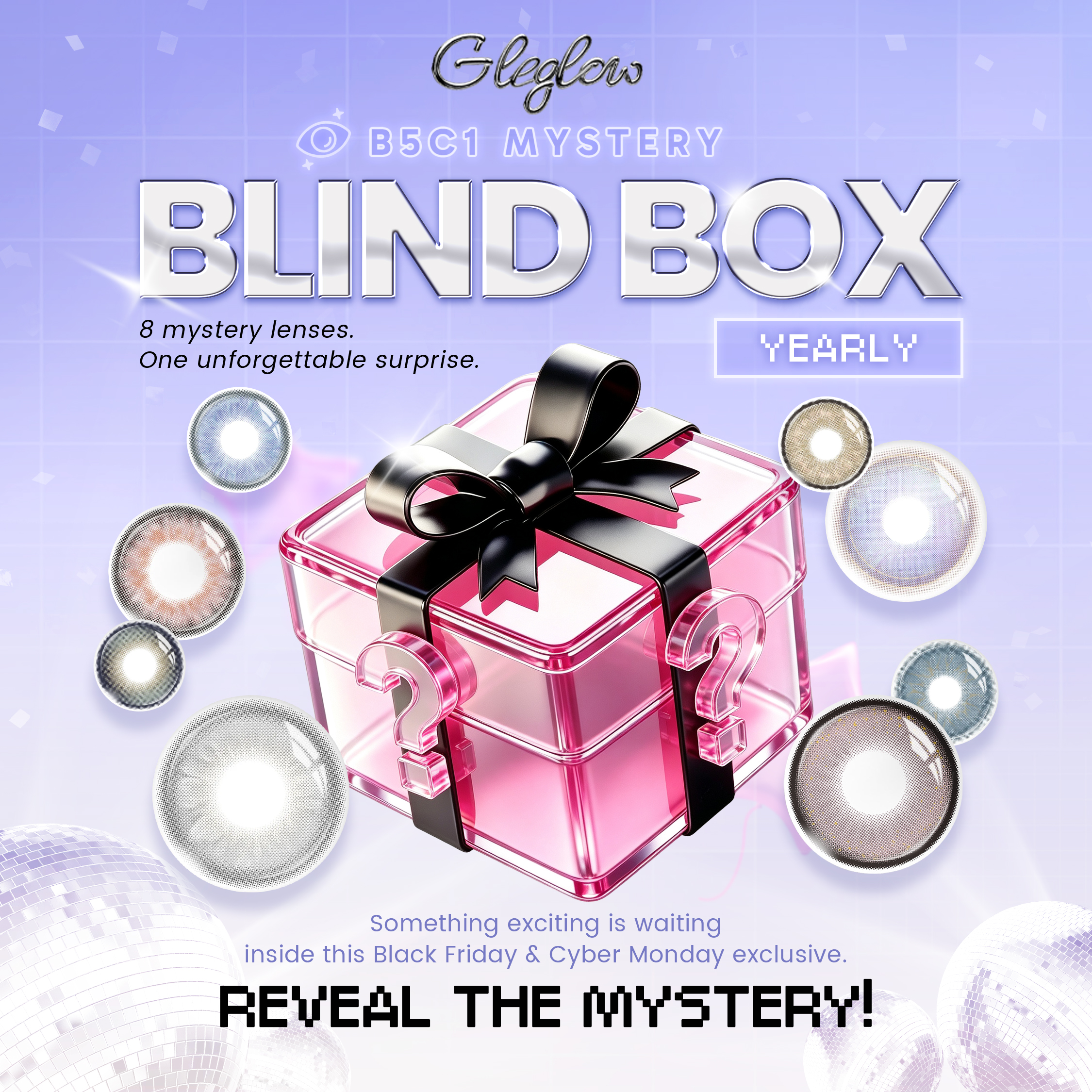 Gleglow Black Friday Cyber Monday Nature Blind Box | 8 Pairs,1 Year