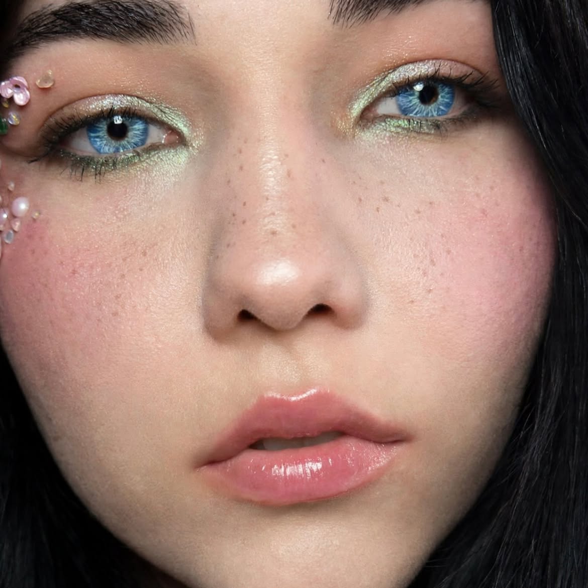 Glitter Frost Blue - 1 Year, 2 lenses