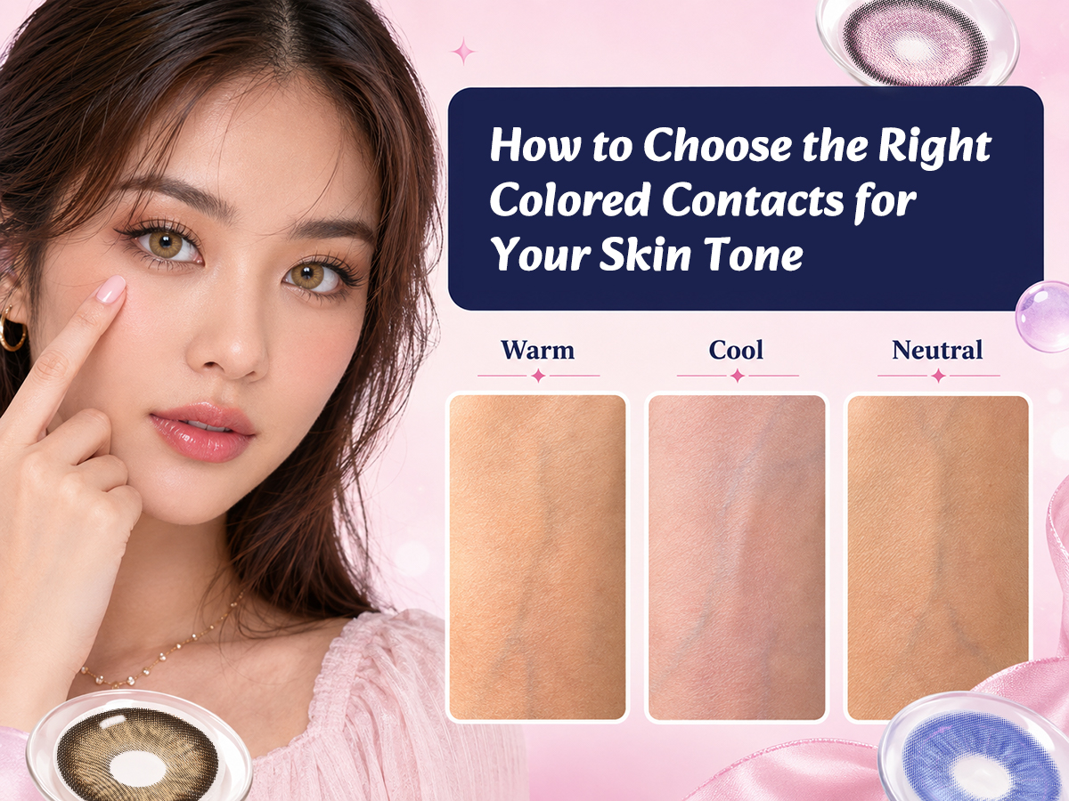 How to Choose the Right Colored Contacts for Your Skin Tone
