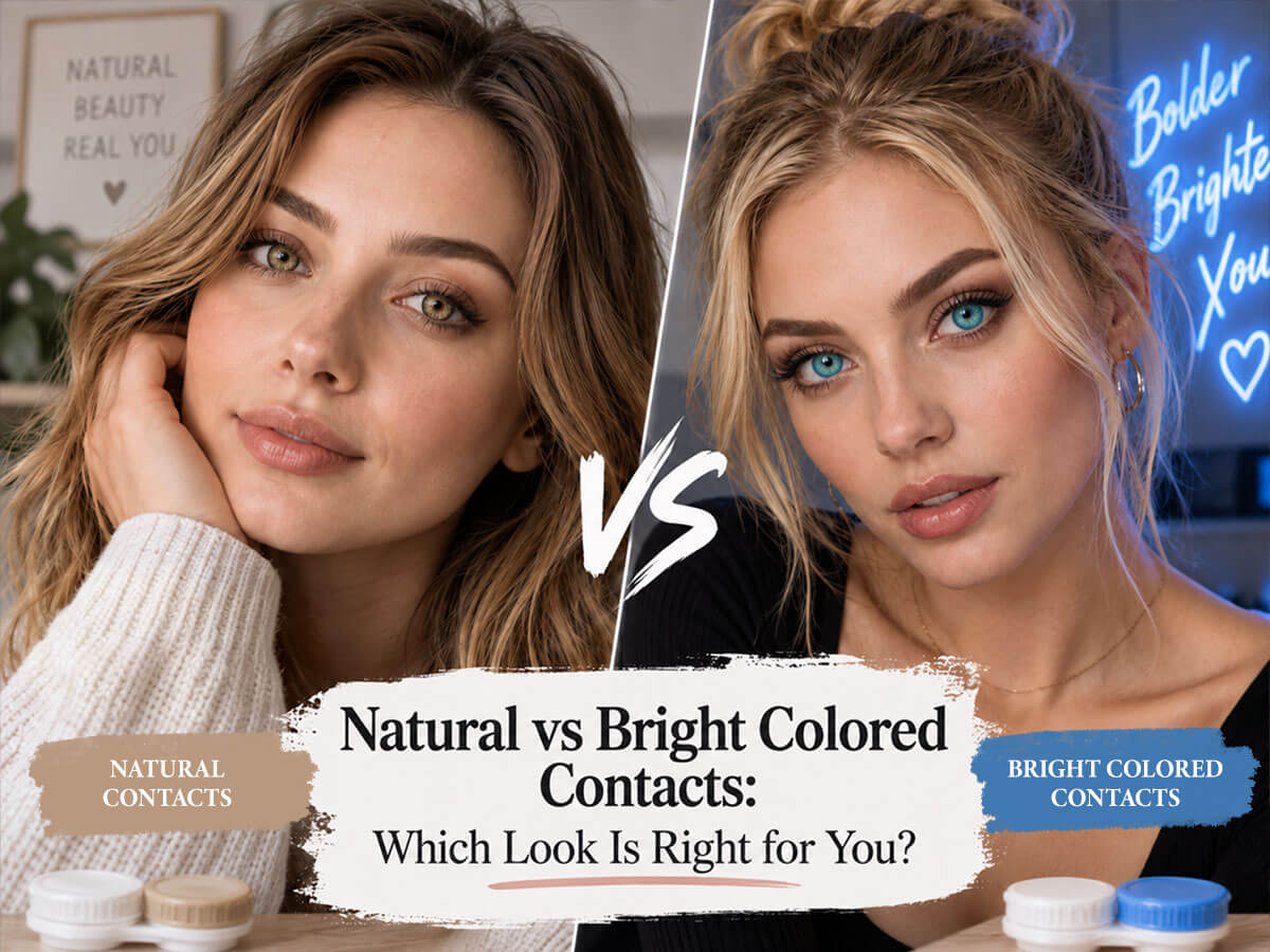 Natural vs Bright Colored Contacts: Which Look Is Right for You?
