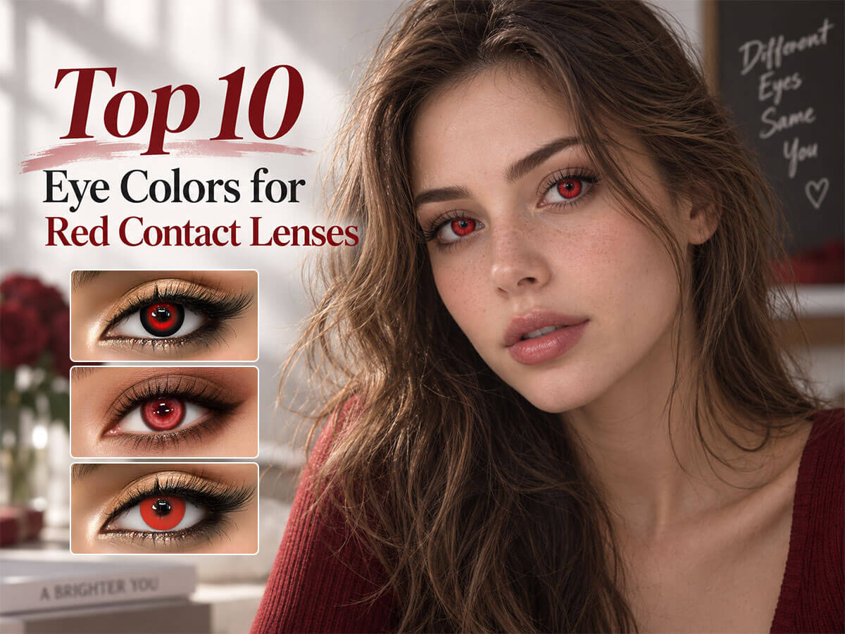 Top 10 Eye Colors for Red Contact Lenses