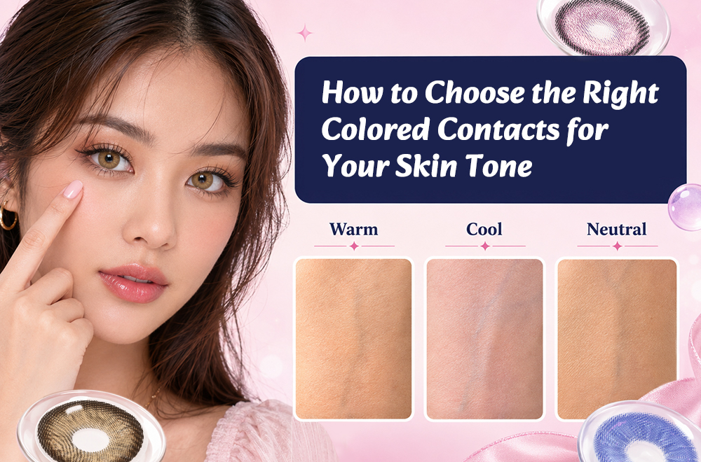 Choose the Right Colored Contacts for Your Skin Tone