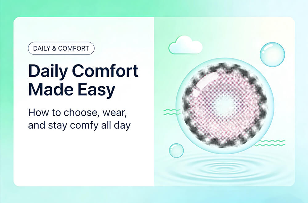 Daily Colored Contacts: Comfort Tips for Beginners