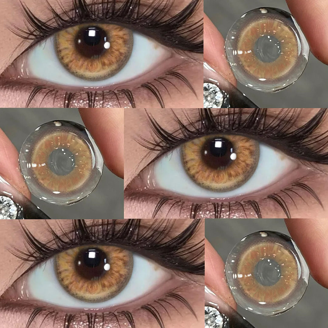 Briza Brown - 1 Year, 2 lenses Colored Contacts - Gleglow