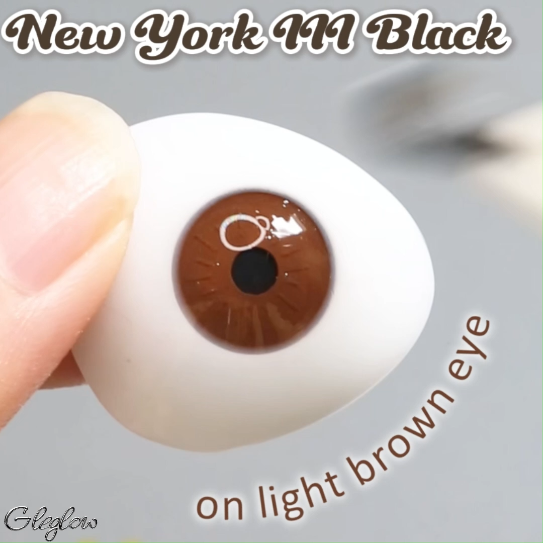 New York III Black - 1 Year, 2 lenses