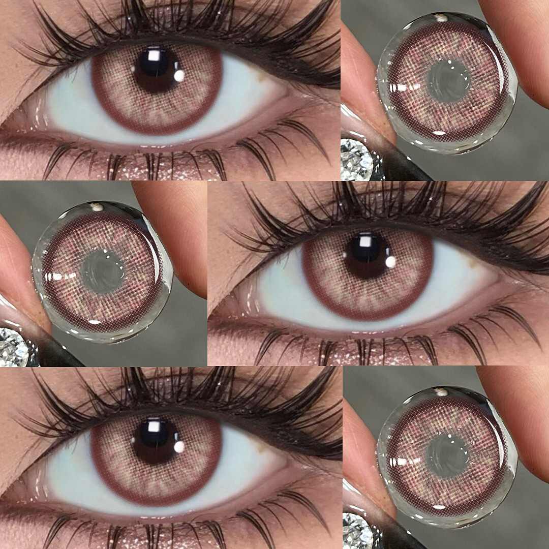 Canvas Pink - 1 Year, 2 lenses Colored Contacts - Gleglow