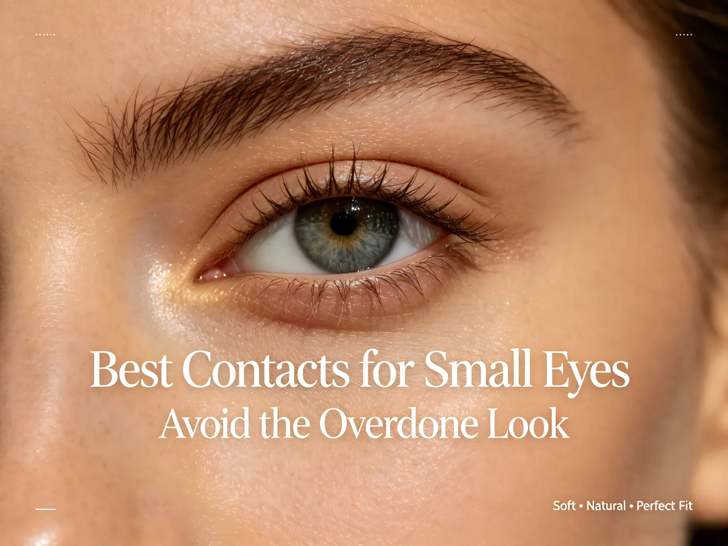 Best Contacts for Small Eyes: How to Avoid an Overdone Look