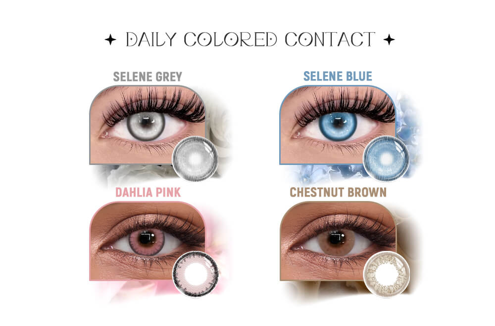 GleGlow Daily Colored Contact Lenses 