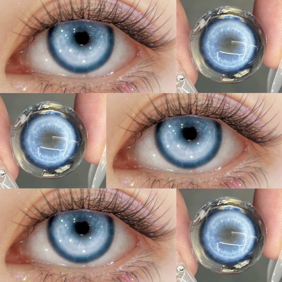 KOI Blue - 1 Year, 2 lenses Colored Contacts - Gleglow