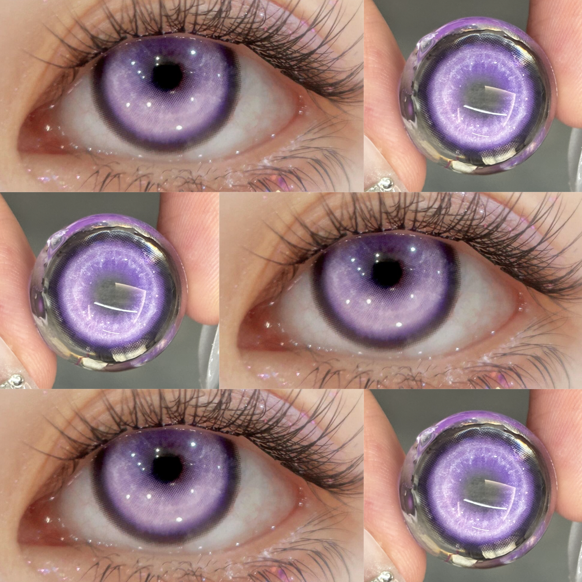KOI Purple - monthly, 2 lenses Colored Contacts - Gleglow