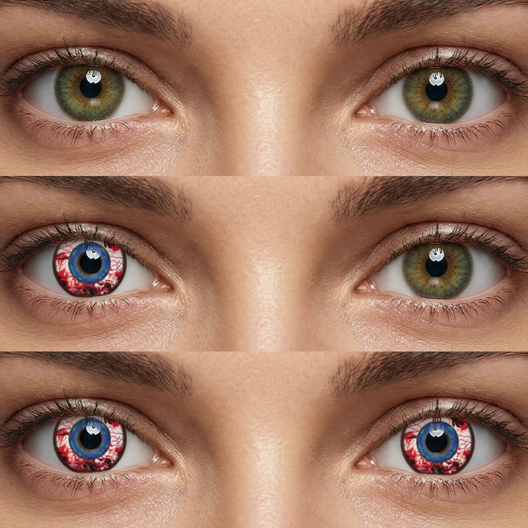 Morthis Red Contact Lenses – 1 Year, 2 Lenses