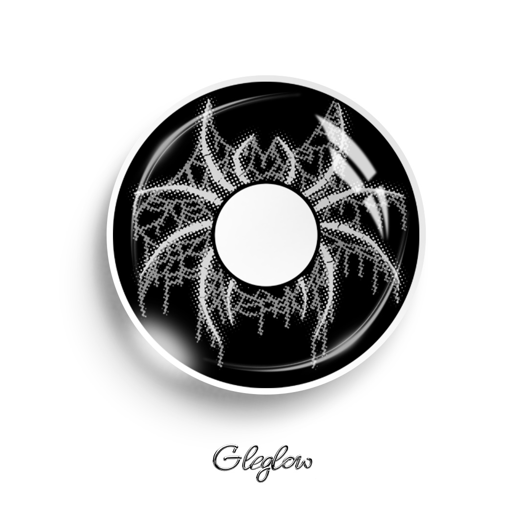 Vexel Black - 1 Year, 2 lenses Colored Contacts - Gleglow