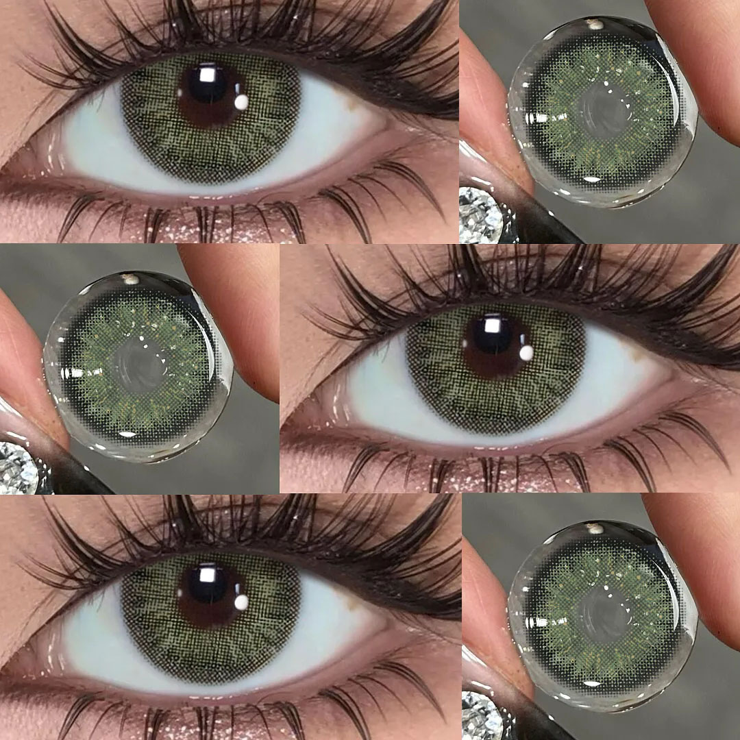 Sandy Green - 1 Year, 2 lenses Colored Contacts - Gleglow