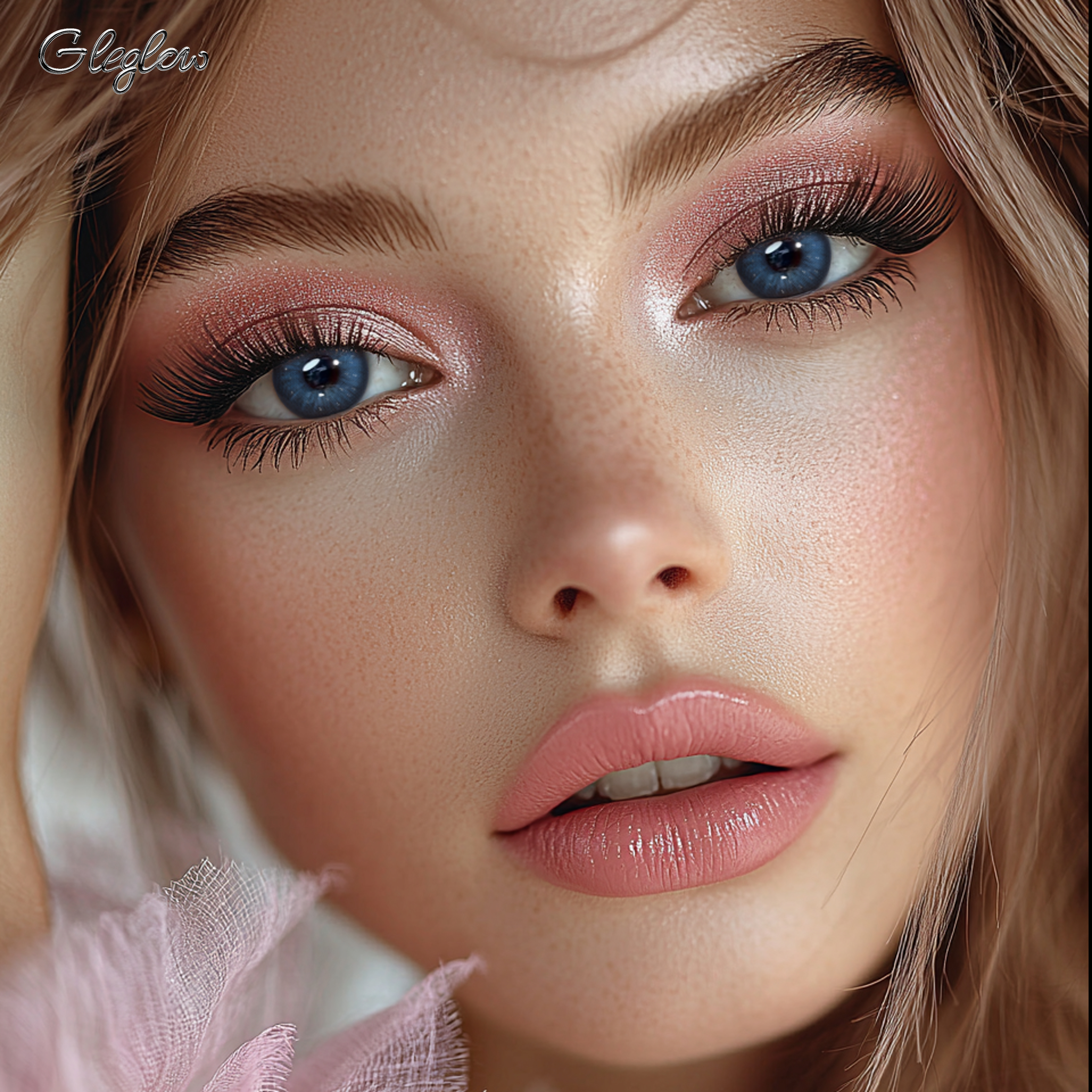 Aerin Blue - monthly, 2 lenses Colored Contacts - Gleglow