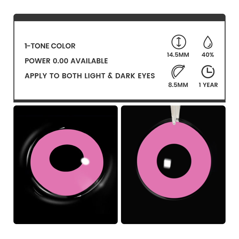 Blank Rose Red - 1 Year, 2 lenses