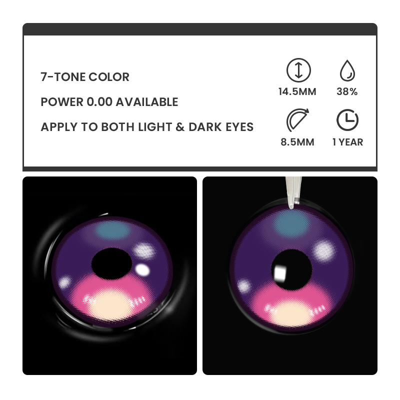 Sweetwave Purple - 1 Year, 2 lenses