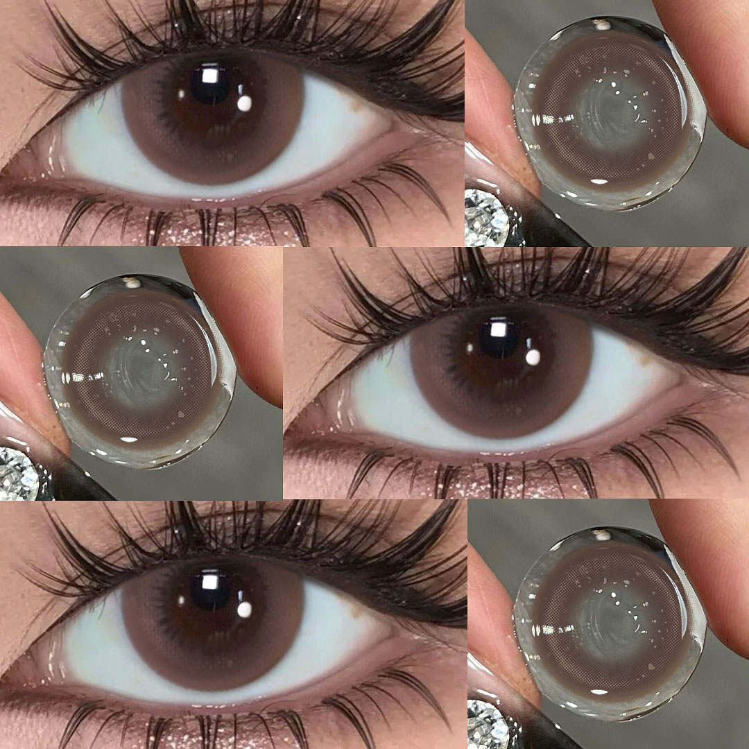 Eventide Chocolate - 1 Year, 2 lenses Colored Contacts - Gleglow