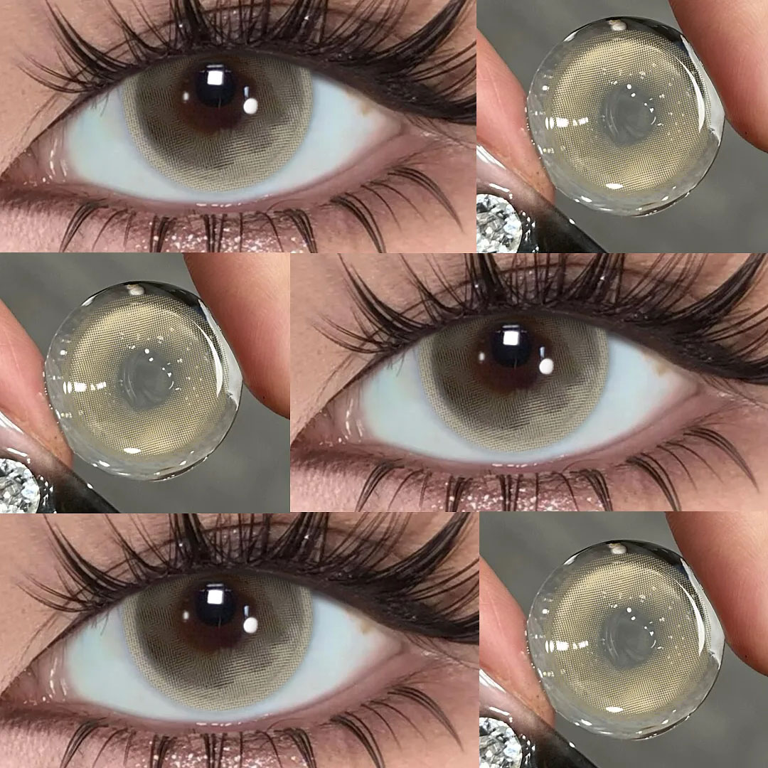 Azmu Brown - 1 Year, 2 lenses Colored Contacts - Gleglow