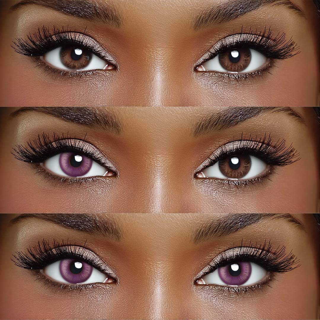 Barbie Purple - 1 Year, 2 lenses Colored Contacts - Gleglow