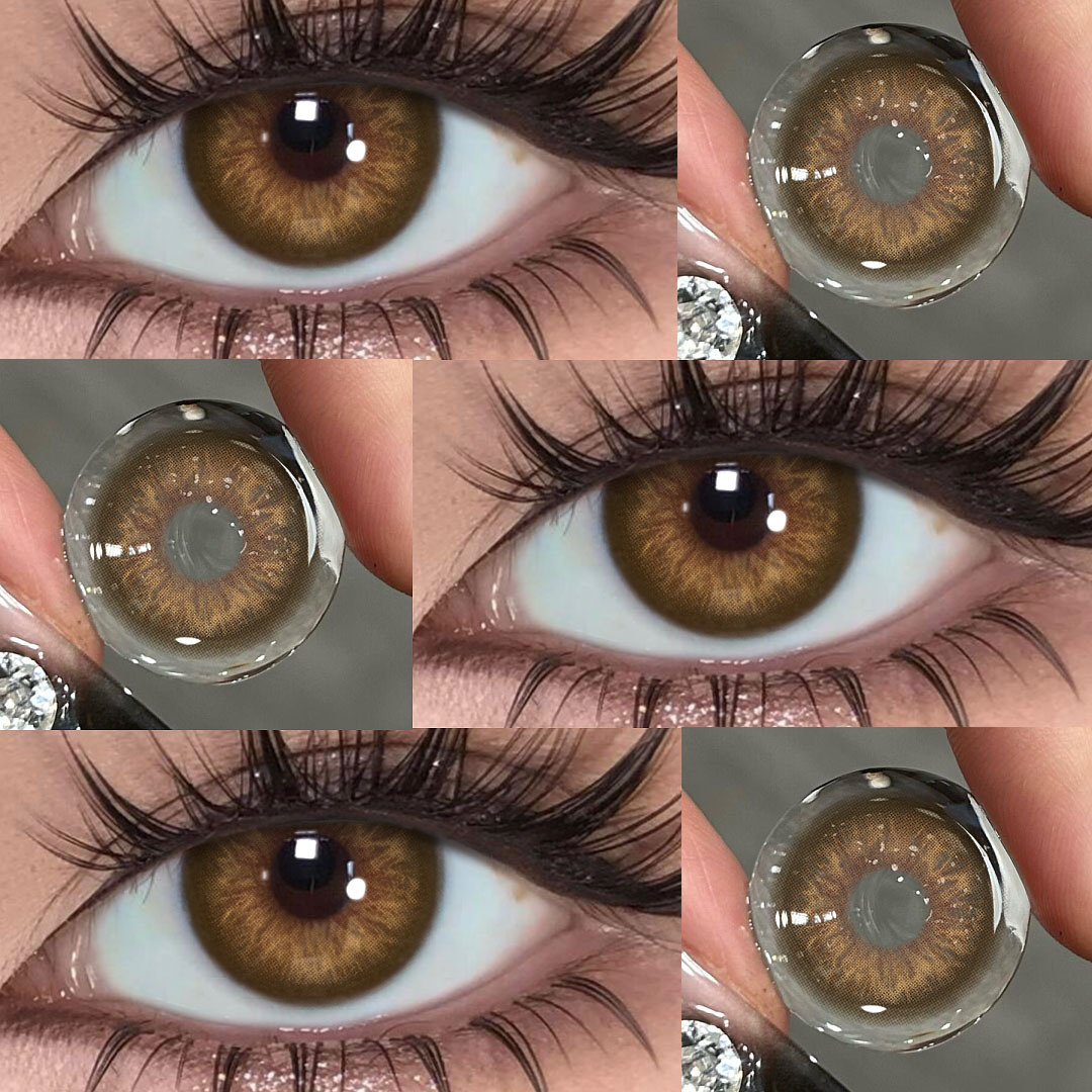 Dolly Brown - 1 Year, 2 lenses Colored Contacts - Gleglow