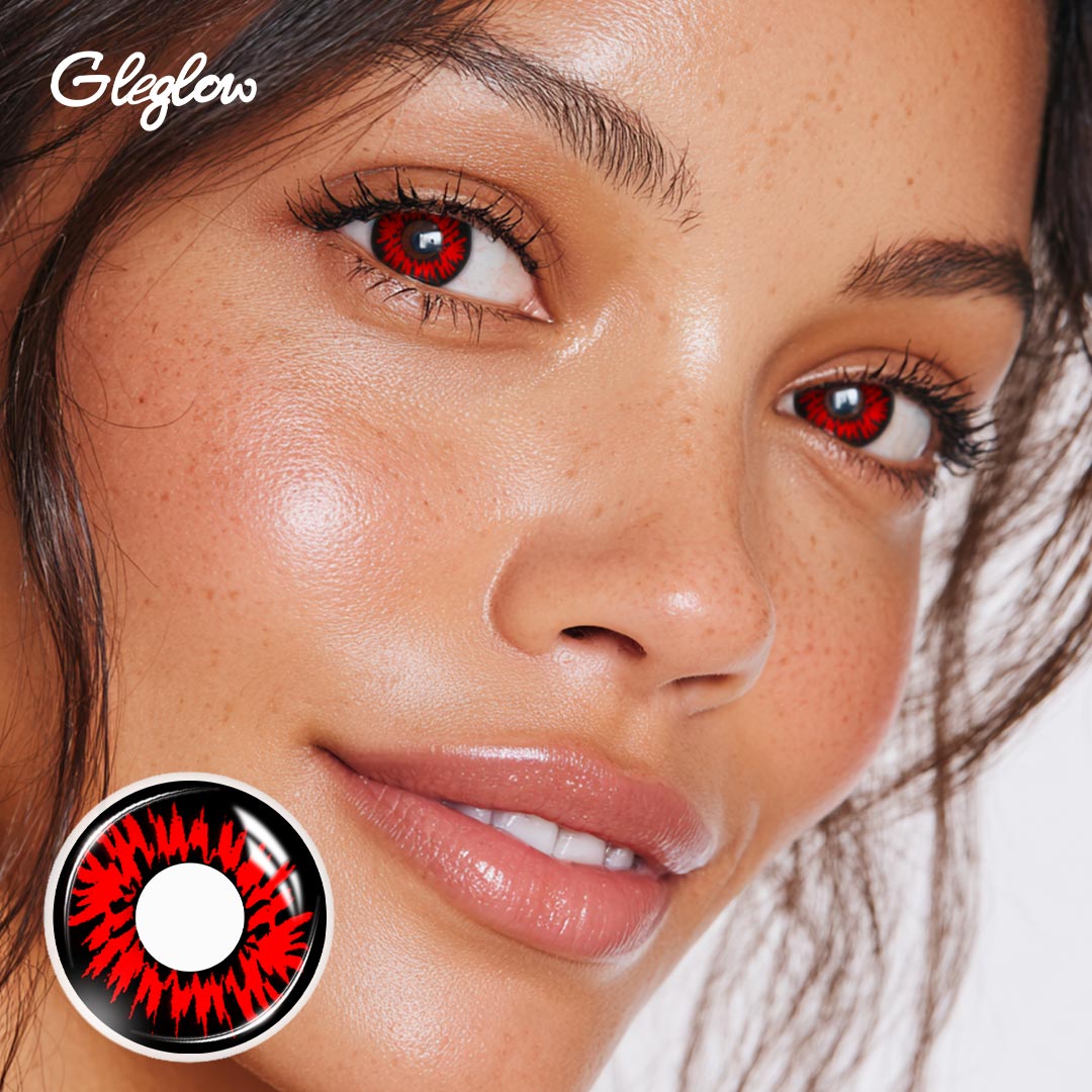Nexen Red - 1 Year, 2 lenses Colored Contacts - Gleglow