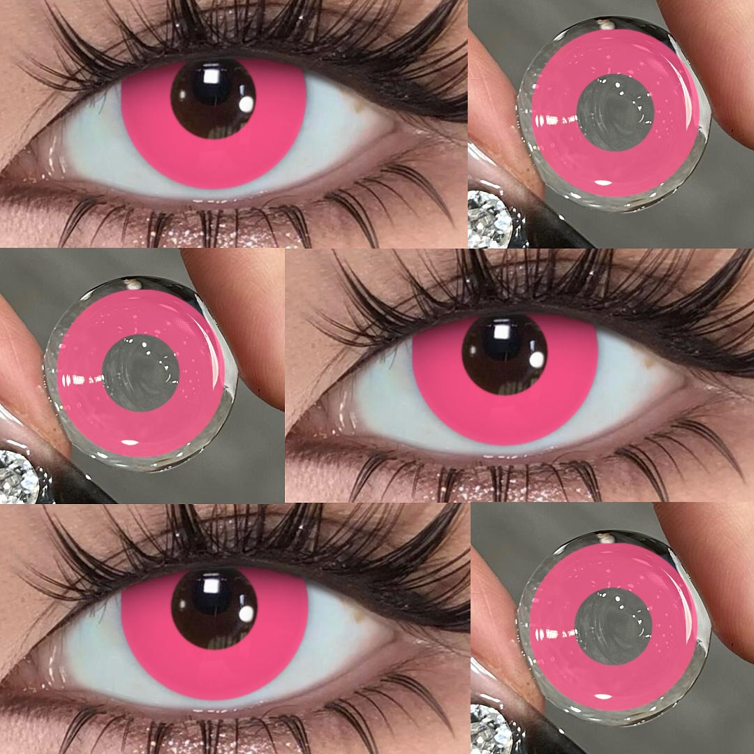 Blank Pink - 1 Year, 2 lenses Colored Contacts - Gleglow
